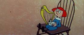 Screenshots from the 1960 Terrytoons cartoon The Misunderstood Giant