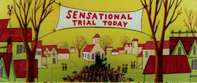 Screenshots from the 1960 Terrytoons cartoon The Misunderstood Giant