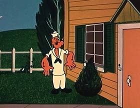 Screenshots from the 1960 King Features Productions cartoon Voo-Do To You Too