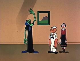 Screenshots from the 1960 King Features Productions cartoon Voo-Do To You Too
