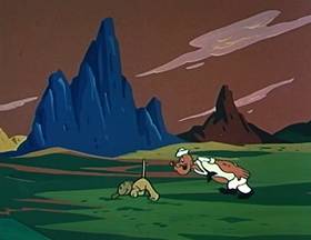 Screenshots from the 1960 King Features Productions cartoon Voo-Do To You Too