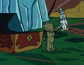 Screenshots from the 1960 King Features Productions cartoon Voo-Do To You Too
