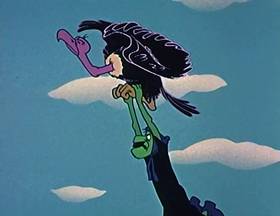 Screenshots from the 1960 King Features Productions cartoon Voo-Do To You Too