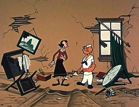 Screenshots from the 1960 King Features Productions cartoon Voo-Do To You Too