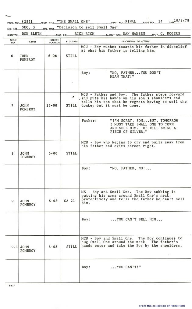 The Small One (1978) - The Internet Animation Database