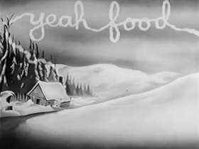 Screenshots from the 1942 Warner Bros. cartoon Daffy