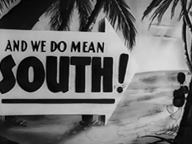 Screenshots from the 1942 Warner Bros. cartoon Daffy