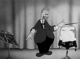 Screenshots from the 1942 Warner Bros. cartoon Hobby Horse-Laffs