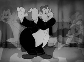 Screenshots from the 1942 Warner Bros. cartoon Hobby Horse-Laffs