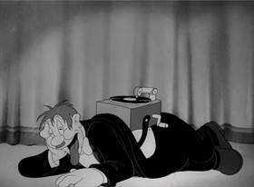 Screenshots from the 1942 Warner Bros. cartoon Hobby Horse-Laffs