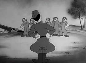 Screenshots from the 1942 Warner Bros. cartoon Hobby Horse-Laffs