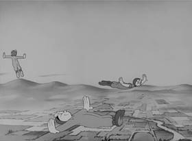 Screenshots from the 1942 Warner Bros. cartoon Hobby Horse-Laffs