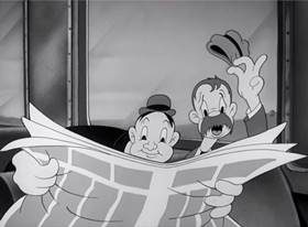 Screenshots from the 1942 Warner Bros. cartoon Hobby Horse-Laffs