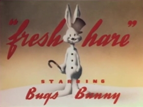 Screenshots from the 1942 Warner Bros. cartoon Fresh Hare