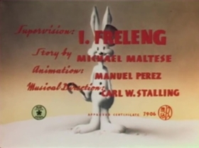 Screenshots from the 1942 Warner Bros. cartoon Fresh Hare