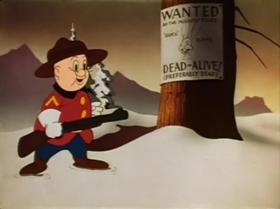 Screenshots from the 1942 Warner Bros. cartoon Fresh Hare