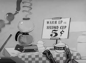Screenshots from the 1942 Warner Bros. cartoon The Impatient Patient