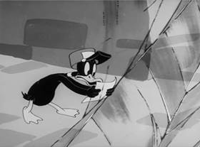 Screenshots from the 1942 Warner Bros. cartoon The Impatient Patient