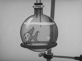 Screenshots from the 1942 Warner Bros. cartoon The Impatient Patient