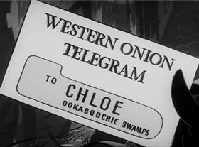 Screenshots from the 1942 Warner Bros. cartoon The Impatient Patient