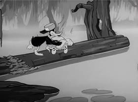 Screenshots from the 1942 Warner Bros. cartoon The Impatient Patient