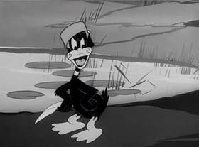 Screenshots from the 1942 Warner Bros. cartoon The Impatient Patient