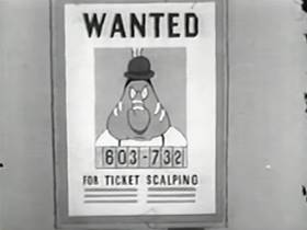 Screenshots from the 1942 Warner Bros. cartoon The Daffy Duckaroo