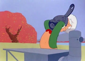 Screenshots from the 1942 Warner Bros. cartoon My Favorite Duck