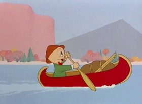 Screenshots from the 1942 Warner Bros. cartoon My Favorite Duck