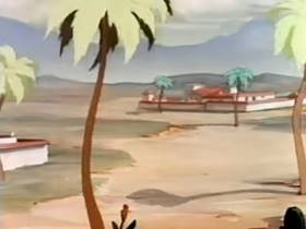 Screenshots from the 1942 Terrytoons cartoon The Torrid Toreador