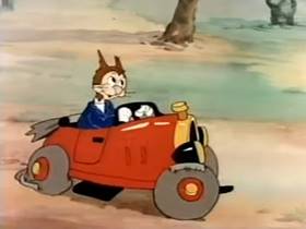 Screenshots from the 1942 Terrytoons cartoon The Torrid Toreador
