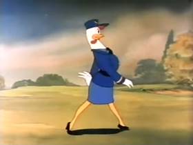 Screenshots from the 1942 Terrytoons cartoon Barnyard Waac