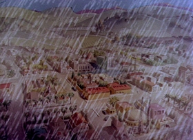 Screenshots from the 1942 Columbia cartoon A Hollywood Detour