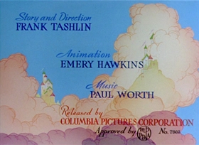 Screenshots from the 1942 Columbia cartoon A Hollywood Detour