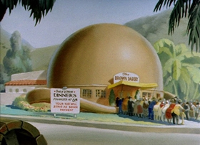 Screenshots from the 1942 Columbia cartoon A Hollywood Detour