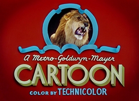 Screenshots from the 1942 MGM cartoon Fraidy Cat