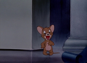 Screenshots from the 1942 MGM cartoon Fraidy Cat