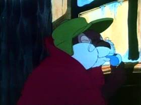 Screenshots from the 1942 MGM cartoon The Bear and the Beavers