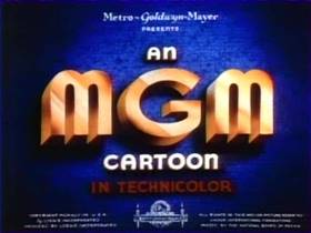 Screenshots from the 1942 MGM cartoon The Bear and the Beavers