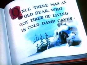 Screenshots from the 1942 MGM cartoon The Bear and the Beavers