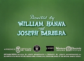 Screenshots from the 1942 MGM cartoon Dog Trouble