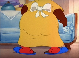 Screenshots from the 1942 MGM cartoon Puss N