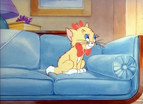 Screenshots from the 1942 MGM cartoon Puss N