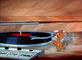 Screenshots from the 1942 MGM cartoon Puss N