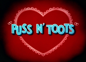 Screenshots from the 1942 MGM cartoon Puss N