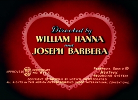 Screenshots from the 1942 MGM cartoon Puss N