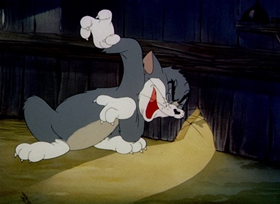 Screenshots from the 1942 MGM cartoon Fine Feathered Friend