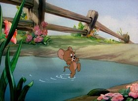 Screenshots from the 1942 MGM cartoon Fine Feathered Friend