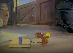 Screenshots from the 1942 MGM cartoon Fine Feathered Friend