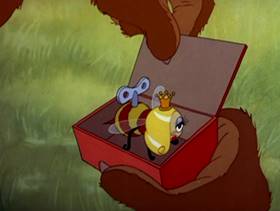 Screenshots from the 1942 MGM cartoon Wild Honey